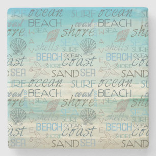 Strand Branding Zand Zee Stenen Onderzetter