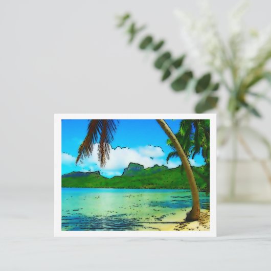 strand briefkaart (Staand voorkant)