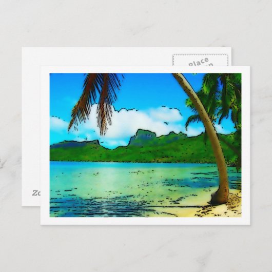 strand briefkaart (Voorkant / Achterkant)