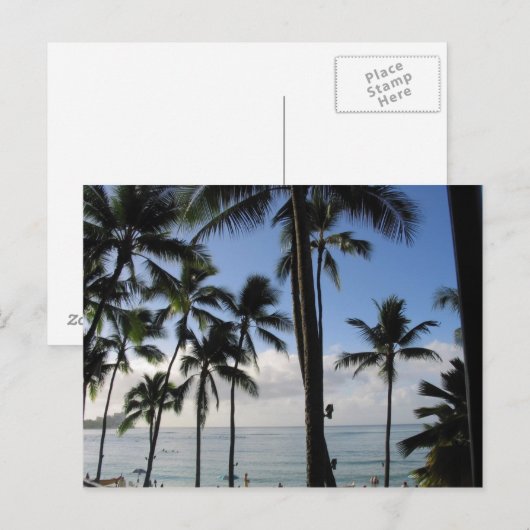 Strand Briefkaart (Voorkant / Achterkant)