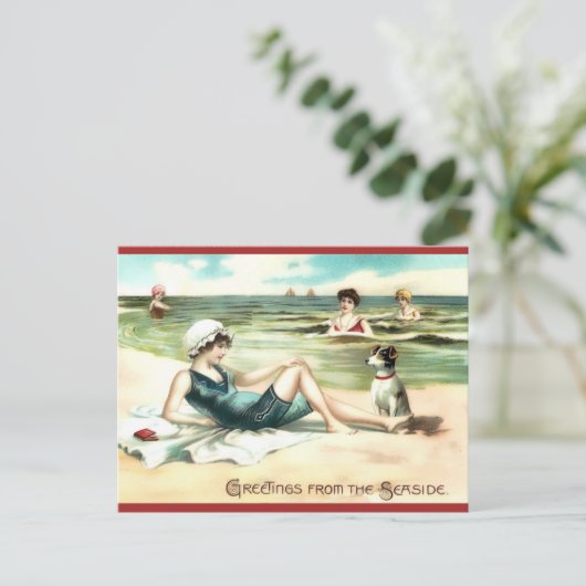  strand Briefkaart afbeelding (Staand voorkant)