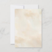 Strand Bruids Douche Uitnodiging met Harten (Achterkant)