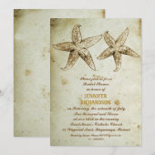 STRAND BRUIDSDOUCHE UITNODIGINGEN (Voorkant / Achterkant)