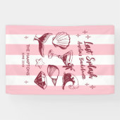 Strand Bruidsfeest Borrel Laatste Duik Zeemeermin Spandoek (Horizontaal)