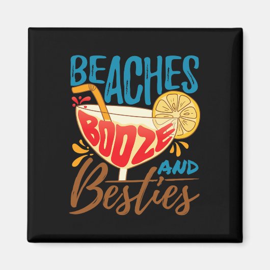 Strand Bruidsfeest Eiland Feest - Stranden Drank A Magneet (Voorkant)