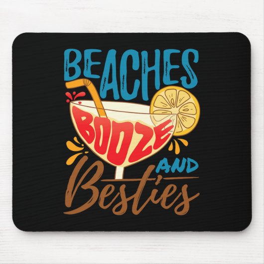 Strand Bruidsfeest Eiland Feest - Stranden Drank A Muismat (Voorkant)