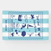 Strand Bruidsfeest Meisjes Laatste Zeilvaart Gekla Spandoek (Horizontaal)