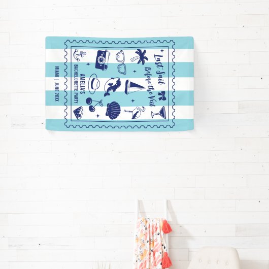 Strand Bruidsfeest Meisjes Laatste Zeilvaart Gekle Spandoek (Insitu)