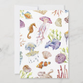 Strand Bruidsfeest Uitnodigingen (Achterkant)