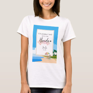 Strand Bruidsmeisjes Jubileumfeest aangepast T-shirt