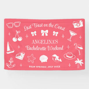 Strand Bruidsmeisjes Uitgaansfeest Laatste Toast K Spandoek