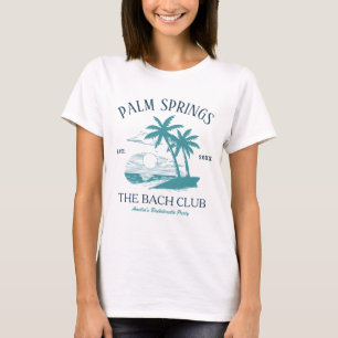 Strand Bruidsmeisjesfeest Palm Springs Bach Club T-shirt