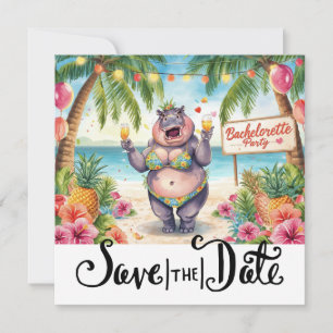 Strand Bruidsmeisjesfeest Uitnodiging voor Nijlpaa