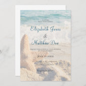 Strand bruiloft - Aan zee bruiloft - Romantisch st Kaart (Voorkant / Achterkant)