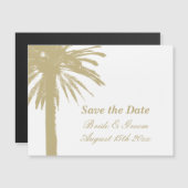 Strand bruiloft aangepaste magnetisch opslaan van  (Voorkant / Achterkant)