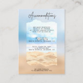 Strand Bruiloft Accommodatie Kaarten (Voorkant)