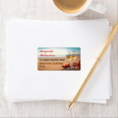 strand bruiloft adresetiketten etiket (Insitu)