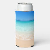 Strand bruiloft alles wat we nodig hebben is liefd seltzer blikjeskoeler (Seltzer Achterkant)