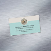 Strand bruiloft ambtenaar magnetisch visitekaartje (Voorbeeld)