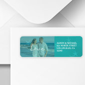 Strand bruiloft aqua liefde script foto onderwater etiket