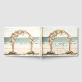 Strand Bruiloft Arbor Rozen Gastenboek (Volledig)