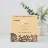 Strand Bruiloft - Bewaar de datum kaarten (Staand voorkant)