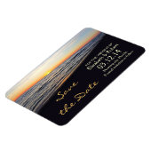 Strand bruiloft Bewaar de datum magneten (Linkerzijde)