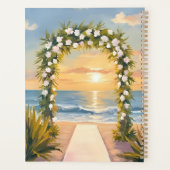 Strand Bruiloft Boog Bloemschildering in Waterverf Planner (Achterkant)