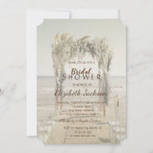 Strand Bruiloft Boog Bruidsfeest Kaart (Voorkant)