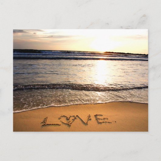 Strand bruiloft Briefkaart (Voorkant)