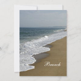 Strand Bruiloft Brunch Uitnodiging
