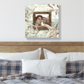 Strand Bruiloft Canvas Fotosjabloon Zand Afdruk (Insitu (Slaapkamer))