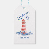 Strand bruiloft - Cape Cod Cadeaulabel (Voorkant)