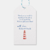 Strand bruiloft - Cape Cod Cadeaulabel (Achterkant)