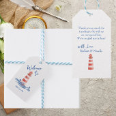 Strand bruiloft - Cape Cod Cadeaulabel