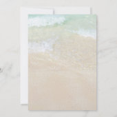 Strand bruiloft ceremonie programma Sjabloon (Achterkant)