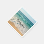 Strand Bruiloft Cocktail Servet (Hoek)