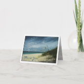 Strand bruiloft dank u kaarten (Voorkant)