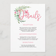 Strand Bruiloft Details Informatie Gast