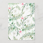 Strand Bruiloft Details Informatie Gast Informatiekaartje (Achterkant)