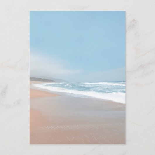 Strand bruiloft details - Informatie - Invoegen Informatiekaartje (Achterkant)