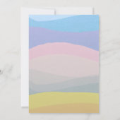 Strand bruiloft foto Waterverf Uitnodigen Kaart (Achterkant)