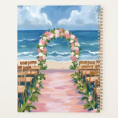 Strand Bruiloft Gangpad Bloemenschildering in Wate Planner (Achterkant)