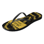 Strand bruiloft gast bedankt teenslippers (Schuin)