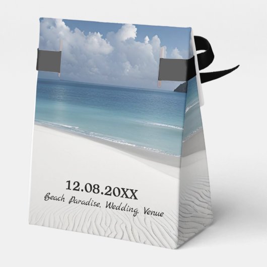 Strand bruiloft gunst doos bedankdoosjes (Achterkant)