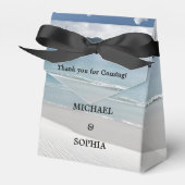 Strand bruiloft gunst doos bedankdoosjes (Voorkant Zijde)