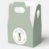 Strand bruiloft gunst dozen Waterverf ananas Bedankdoosjes (Geopend)