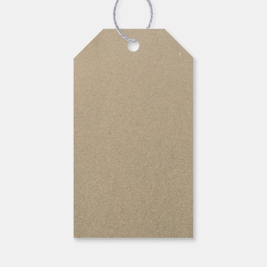 Strand bruiloft gunst zeester dank u cadeaulabel (Achterkant)