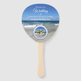Strand bruiloft hand fans handwaaier