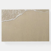 Strand Bruiloft Hart in het Zand Elegant Gastenboek (Achterkant)